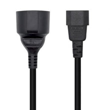 Adaptador alimentación aisens a132-0467/ c14 macho - cee7 hembra/ 25cm/ negro