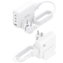 Cargador sobremesa gan aisens asch-140w4p055-w/ 3xusb tipo-c/ 1xusb/ 140w