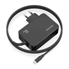 Cargador de pared gan aisens asch-1pd90wl034-bk/ 1xusb tipo-c + cable 1.8m/ 90w