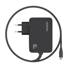 Cargador de pared gan aisens asch-1pd90wl034-bk/ 1xusb tipo-c + cable 1.8m/ 90w