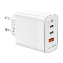 Cargador de pared gan aisens asch-65w3p007-w/ 2xusb tipo-c/ 1x usb/ 65w