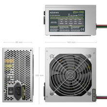 Fuente de alimentación aisens aspc-500atx-seo/ 500w/ ventilador 12cm