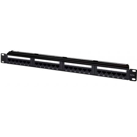 Patch panel aisens a141-0308/ 24 puertos/ cat.6/ altura 1u