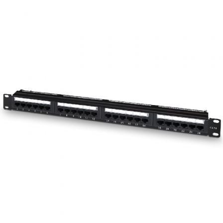 Patch panel aisens a141-0509/ 24 puertos/ cat.6/ altura 1u/ gestión de cables
