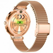 Forever smartwatch lucca sb-370/ notificaciones/ frecuencia cardiaca/ oro rosa/ incluye correa leopardo