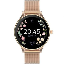 Smartwatch forever velora sb-306/ notificaciones/ frecuencia cardíaca/ oro rosa