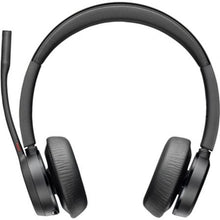 Auriculares inalámbricos poly voyager 4320-m para microsoft teams + adaptador bt700 + base de carga/ con micrófono/ bluetooth/