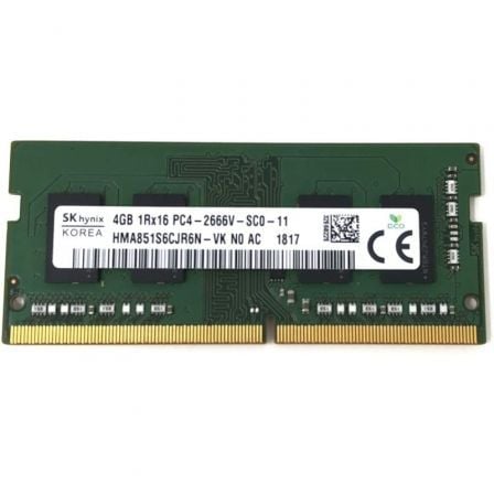 Memoria ram hynix 4gb/ ddr4/ 3200mhz/ sodimm