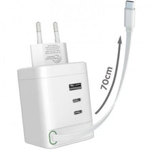 Cargador de pared muvit for change mcacc0050/ 1xusb/ 2xusb tipo-c/ 100w