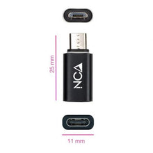 Adaptador nanocable 10.02.0014/ microusb macho - usb tipo-c hembra