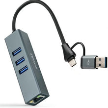Hub Usb + Usb Tipo-C 3.0 Nanocable