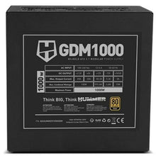 Fuente de alimentación nox hummer gdm/ 1000w/ ventilador 12cm/ 80 plus gold