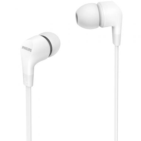 Auriculares intrauditivos philips tae1105wt/ con micrófono/ jack 3.5/ blancos