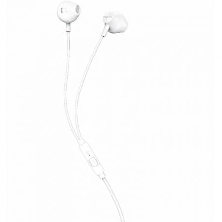 Auriculares intrauditivos philips taue101/ con micrófono/ jack 3.5/ blancos
