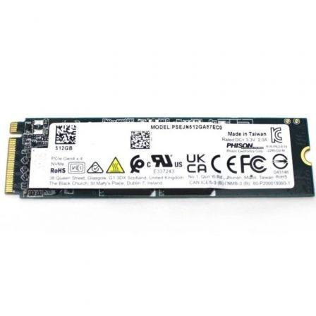 Disco ssd phison psenn512ga87qc0 512gb/ m.2 2280 pcie gen4/ full capacity