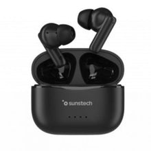 Auriculares bluetooth sunstech wavepodsbk con estuche de carga/ autonomía 4.5h/ negros