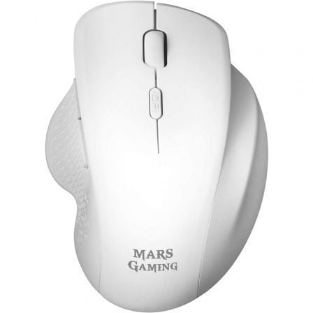 Ratón gaming inalámbrico mars gaming mmwergo/ hasta 3200 dpi/ blanco