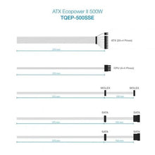 Fuente de alimentación tooq tqep-500sse/ 500w/ ventilador 12cm
