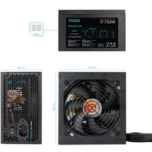 Fuente de alimentación tooq tqhelios-750sp/ 750w/ ventilador 12cm/ 80 plus bronze