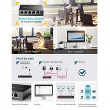 Switch Tp-Link Easy Smart  5 Puertos