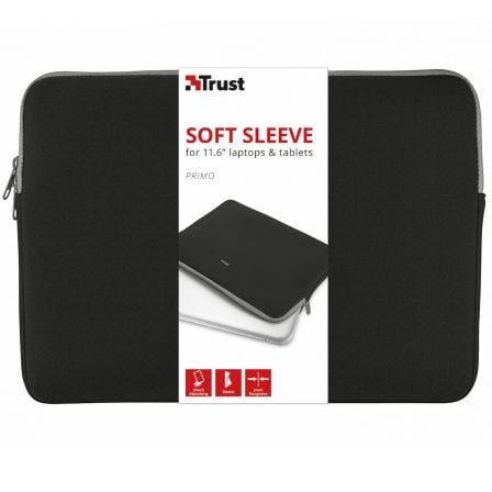 Funda trust primo soft sleeve para portátiles/ tablets hasta 11.6