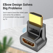 Adaptador hdmi 4k 270º vention ainb0/ hdmi macho - hdmi hembra