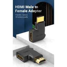 Adaptador hdmi 4k 90º vention aipb0/ hdmi macho - hdmi hembra