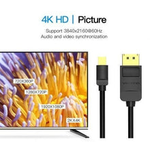 Cable Mini Displayport 1.4 4K Vention