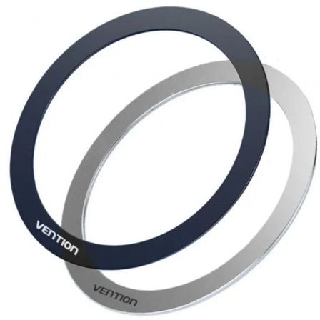 Pack 2 Pegatinas Universales Para Anillos De Metal Magnéticos Vention