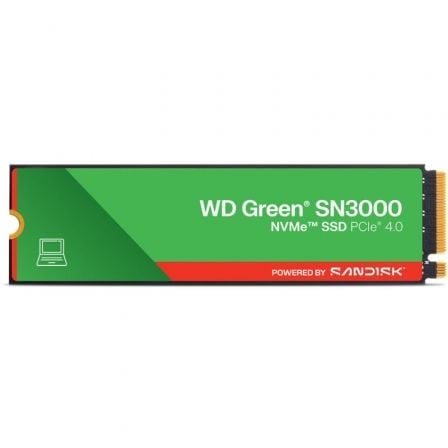 Disco ssd sandisk wd green sn3000 2tb/ m.2 2280 pcie gen4/ full capacity